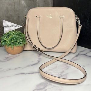 Kate Spade Maise medium dome satchel in warm beige